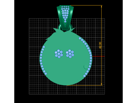 3D FACES PENDANT ROUND Model do druku 3D