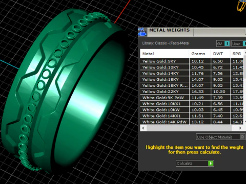 GOLD BRAECLETS PENDANT 3D Print Model