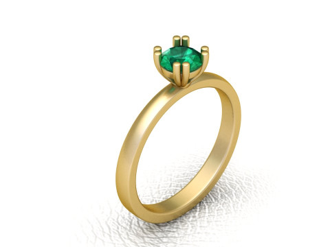3D GOLD DIAMOUND RING 3D Print Model