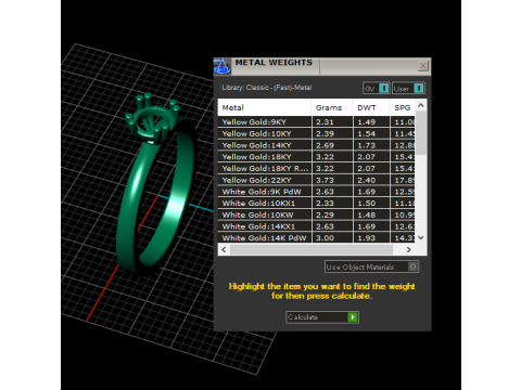 3D GOLD DIAMOUND RING 3D Print Model