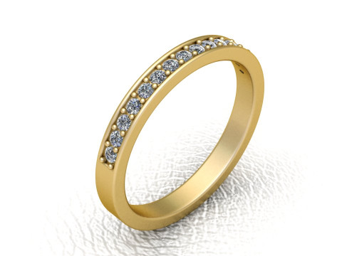 3D 金钻石戒指 3D 可打印模型 3D 打印模型