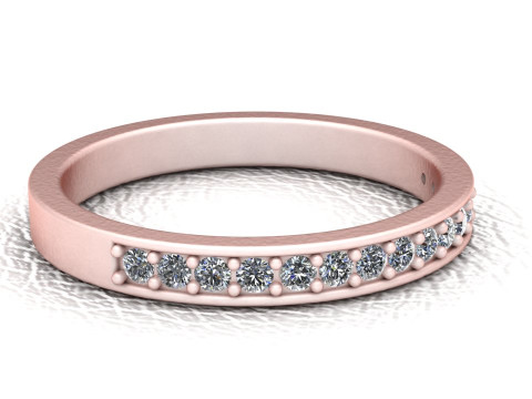 3D 金钻石戒指 3D 可打印模型 3D 打印模型