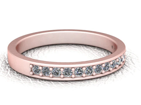 3D Gold Diamond Ring 3D Printable Model 3D Print Model