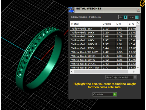 3D Gold Diamond Ring 3D Printable Model 3D Print Model