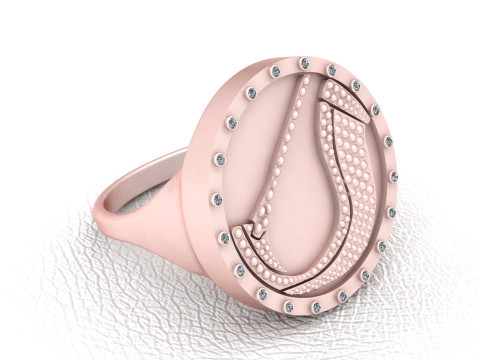 3D GOLD RING Modello di stampa 3D