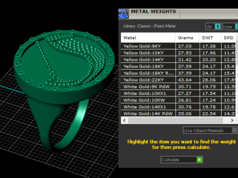 3D GOLD RING 3D Print Model