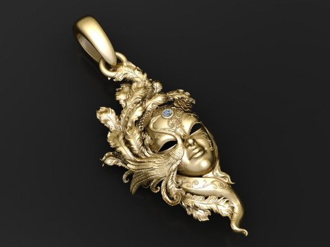 LADIES FACES PENDANT Modelo de impresión 3D