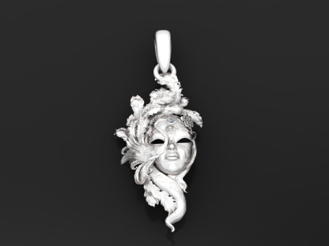 LADIES FACES PENDANT 3D प्रिंट मॉडल