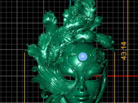 LADIES FACES PENDANT 3D प्रिंट मॉडल