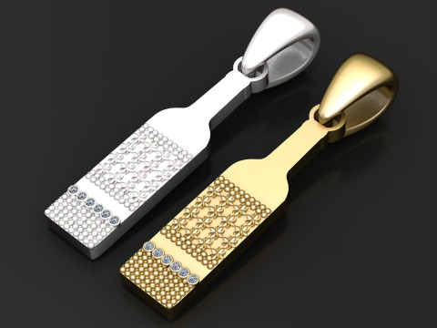 3D ЗОЛОТИЙ КУЛОН 3D Принт Модель