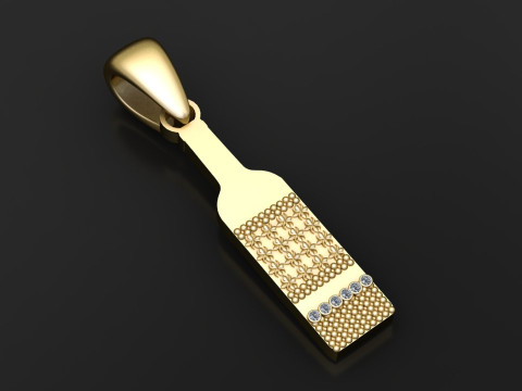 3D ЗОЛОТИЙ КУЛОН 3D Принт Модель