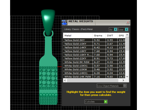 3D ЗОЛОТИЙ КУЛОН 3D Принт Модель