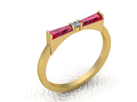 3D GOLD RING 3D Print Model