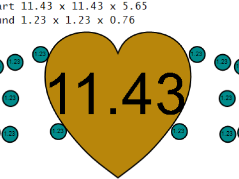 GOLD HEART RING Modello di stampa 3D