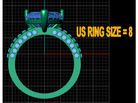 GOLD HEART RING Modello di stampa 3D