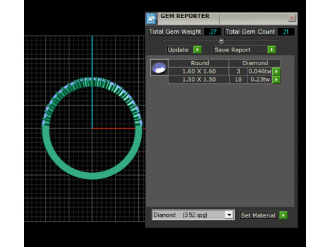 GOLD DIAMOUND RING 3D Print Model