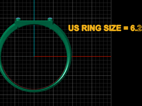 3D GOLD RING 3D Print Model