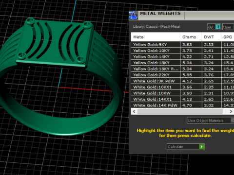 3D GOLD RING 3D Print Model