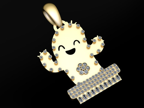 GOLD PLANTS PENDANT 3D Принт Модель