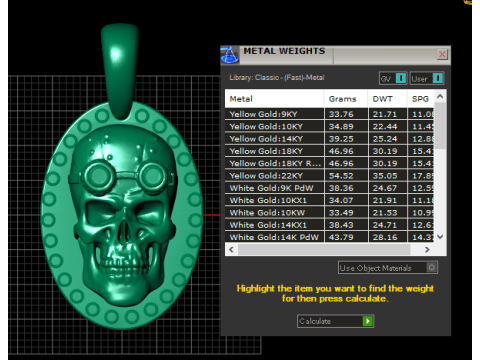 ROUND SKULL FACES PENDANT Model Cetak 3D