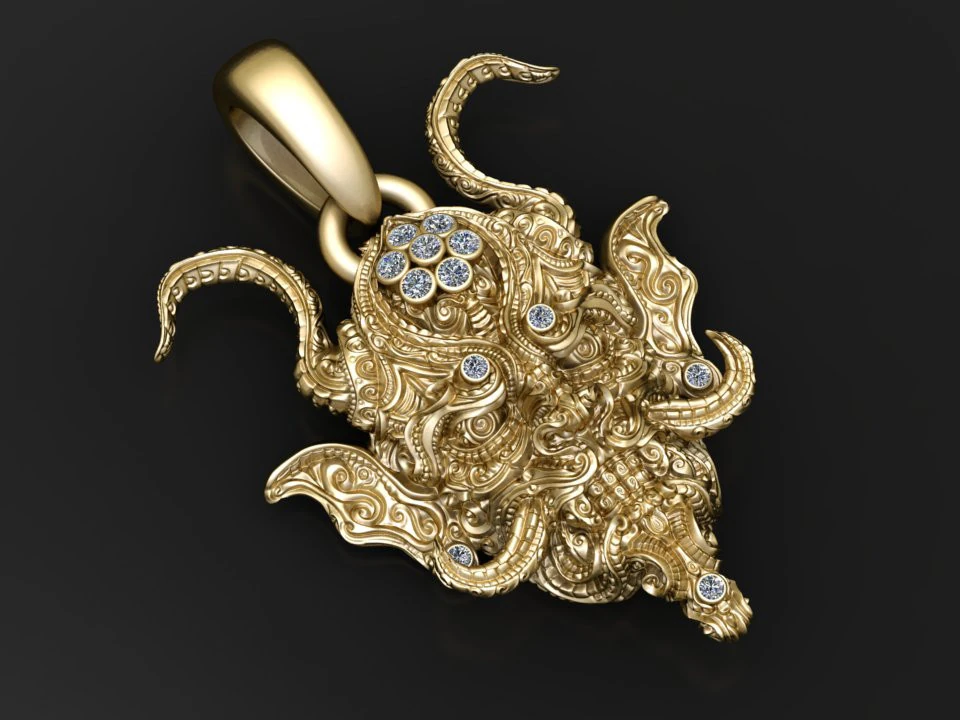 DARAGIUN FACES PENDANT 3D Print Model .c4d .max .obj .3ds .fbx .stl .blend 