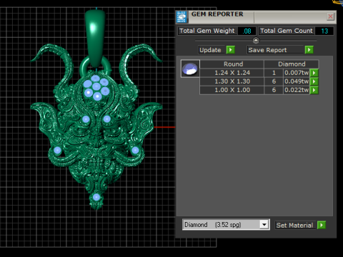 DARAGIUN FACES PENDANT 3D Print Model