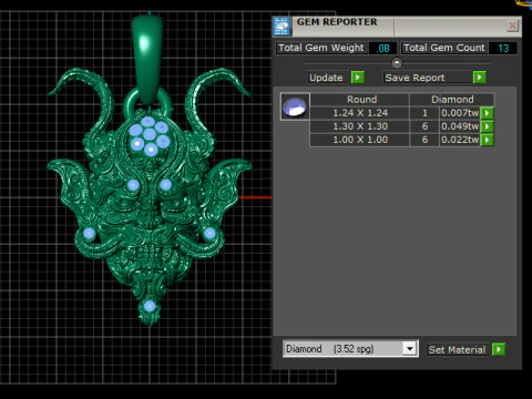 DARAGIUN FACES PENDANT 3D Print Model