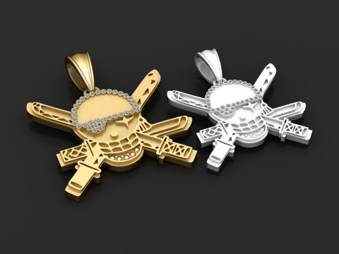 SKULL FACES PENDANT Modèles 3D en vedette