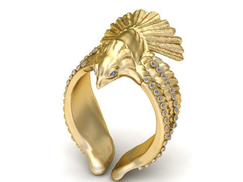 EAGLE GOLD PENDANT 3D Print Model