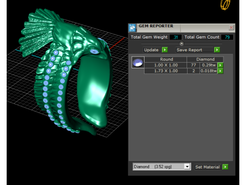 EAGLE GOLD PENDANT 3D Print Model