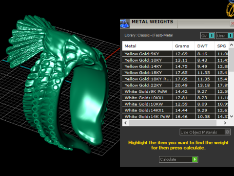 EAGLE GOLD PENDANT 3D Print Model