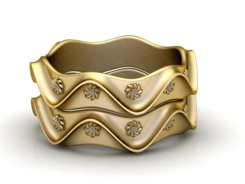 GOLD BRAECLET PENDANT 3D Print Model