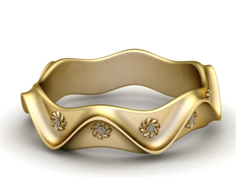 GOLD BRAECLET PENDANT 3D Print Model