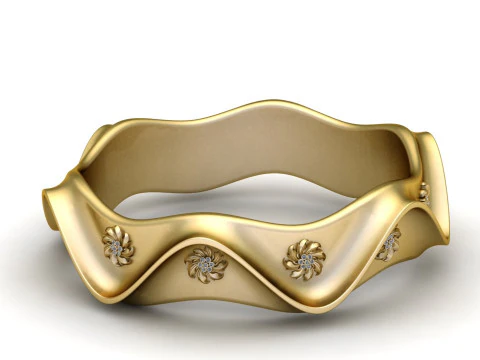GOLD BRAECLET PENDANT 3D Print Model