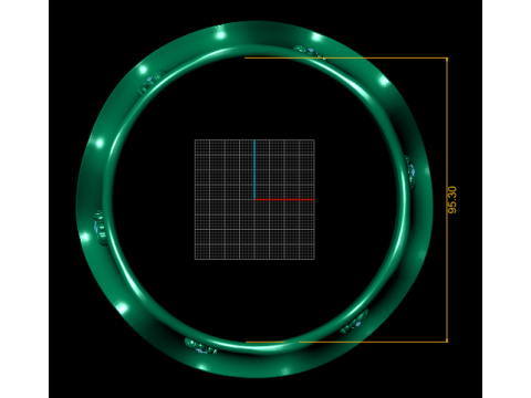 GOLD BRAECLET PENDANT 3D Print Model