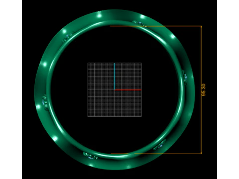 GOLD BRAECLET PENDANT 3D Print Model