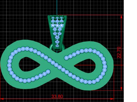 3D Gold Diamond Pendant 3D 3D 打印模型