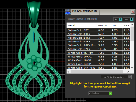 3D GOLD DIAMOUND PENDANT 3D 打印模型