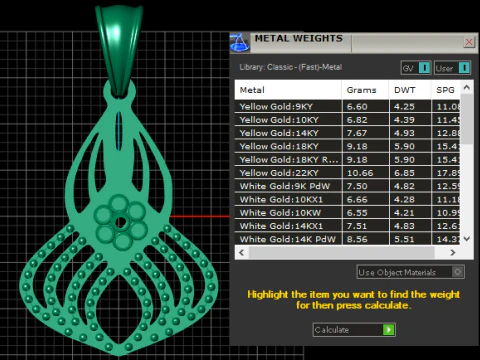 3D GOLD DIAMOUND PENDANT 3D Print Model