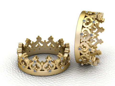 GOLD TAAJ PENDANT 3D Print Model