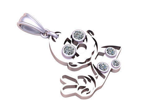 Men Faces Pendant Model Cetak 3D