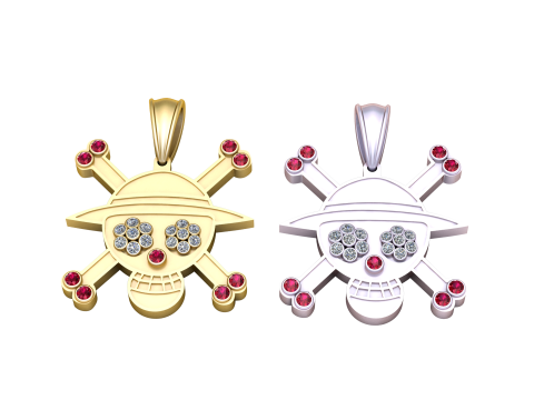 Skull Faces Pendant 3D प्रिंट मॉडल