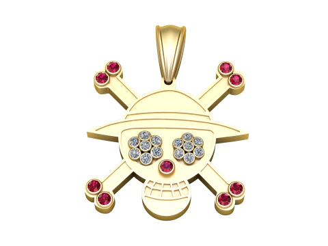 Skull Faces Pendant 3D Print Model
