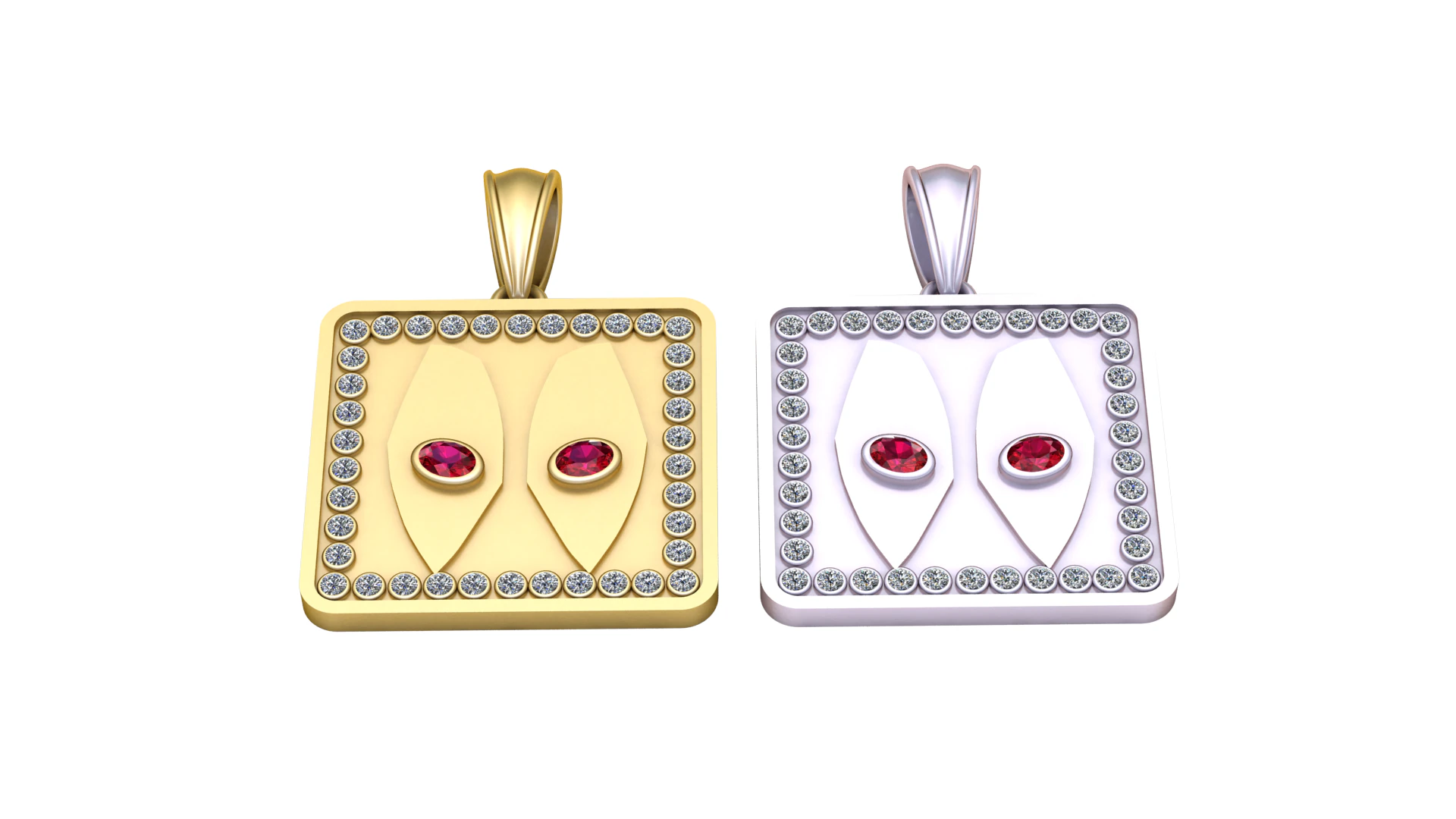 3D GOLD PENDANT 3d printable model 3D Print Model .c4d .max .obj .3ds .fbx .stl .blend