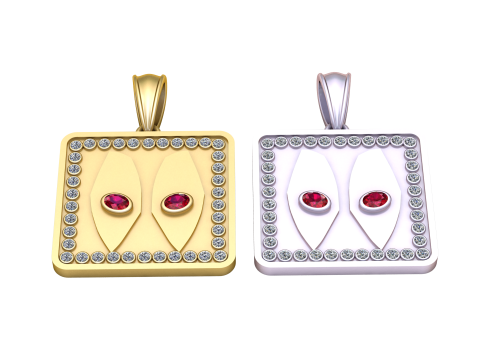 3D GOLD PENDANT 3d printable model 3D Print Model