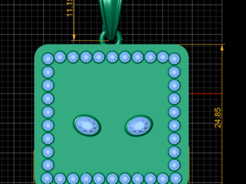 3D GOLD PENDANT 3d printable model 3D 打印模型
