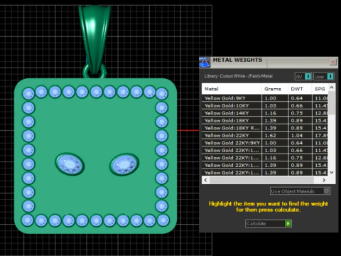 3D GOLD PENDANT 3d printable model 3D Print Model