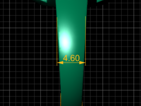 3D Gold Ring Model Cetak 3D