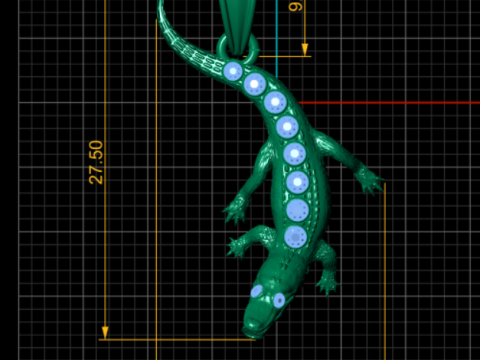 3D GOLD ANIMALS PENDANT 3D Druckmodell