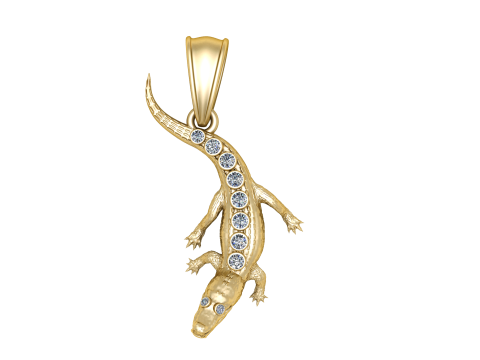 3D GOLD ANIMALS PENDANT 3D Druckmodell